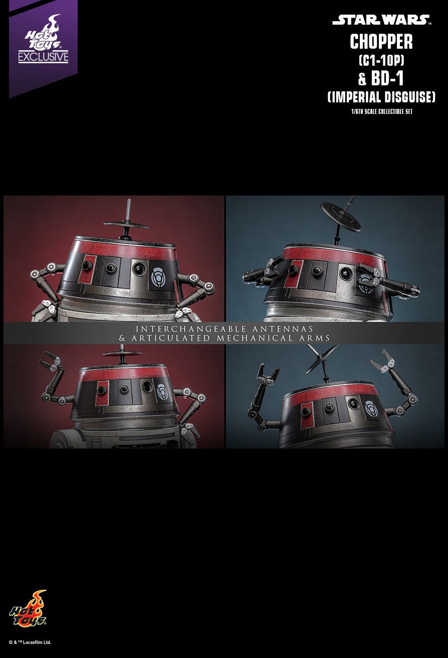 Hot Toys TMS152 - Star Wars : Galaxy - Chopper C1-10P & BD-1 Imperial Disguise