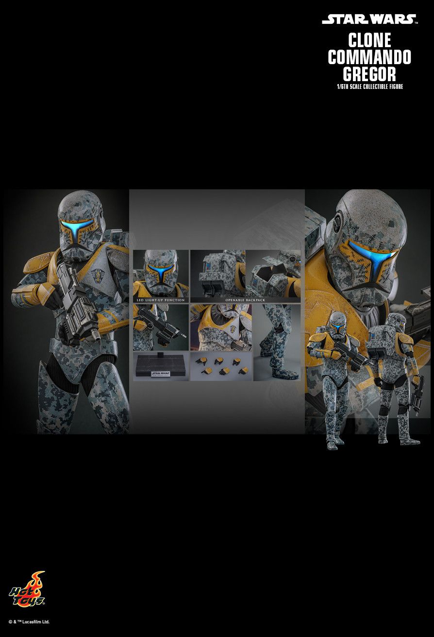 Hot Toys TMS155 - Star Wars : The Clone Wars - Clone Commando Gregor 【Pre-Order】