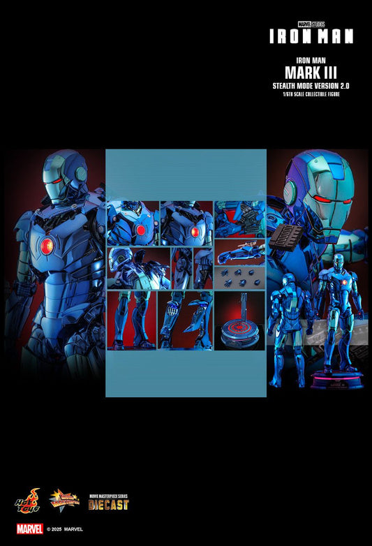 Hot Toys MMS814 - Marvel Comics - Iron Man - Iron Man Mark III Stealth Mode Version 【Pre-Order】