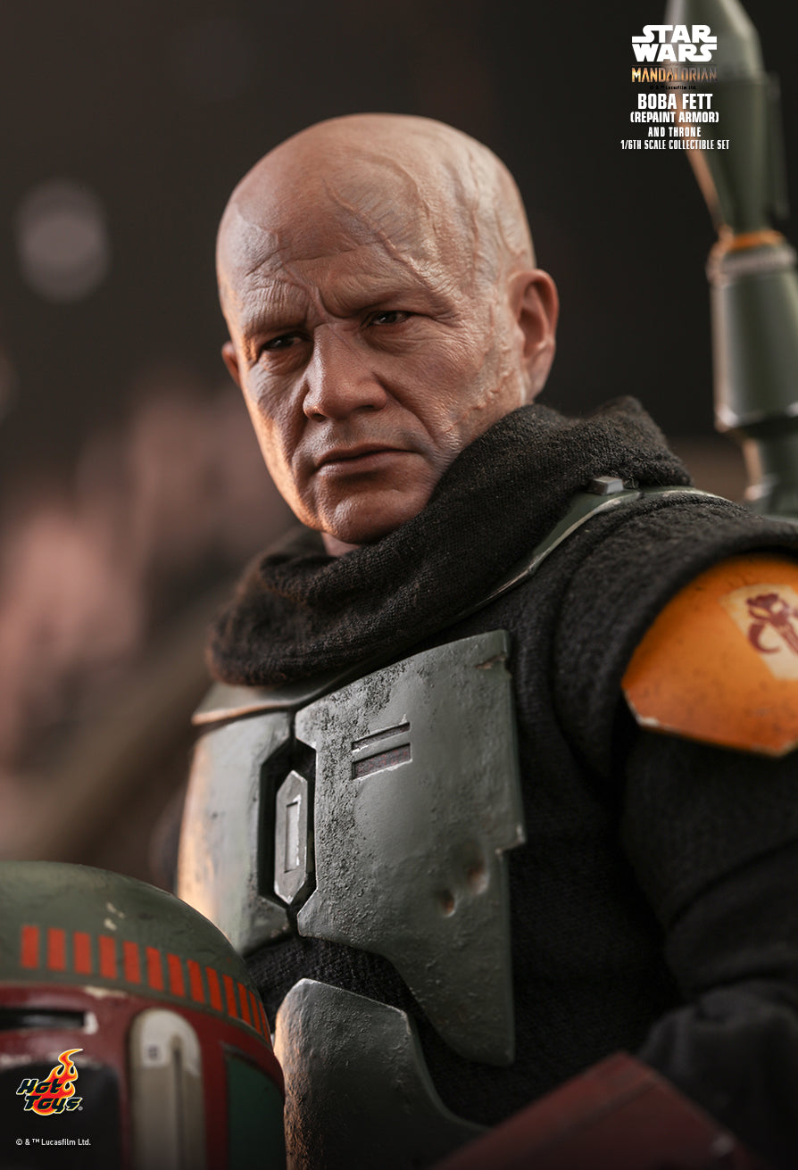 Hot Toys TMS056B - Star Wars : The Mandalorian - Boba Fett Repaint Armor Version & Throne Deluxe Version