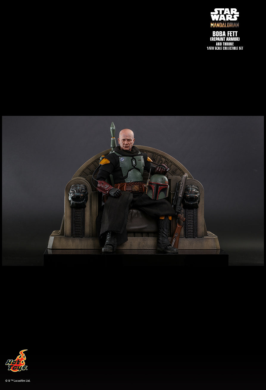 Hot Toys TMS056B - Star Wars : The Mandalorian - Boba Fett Repaint Armor Version & Throne Deluxe Version