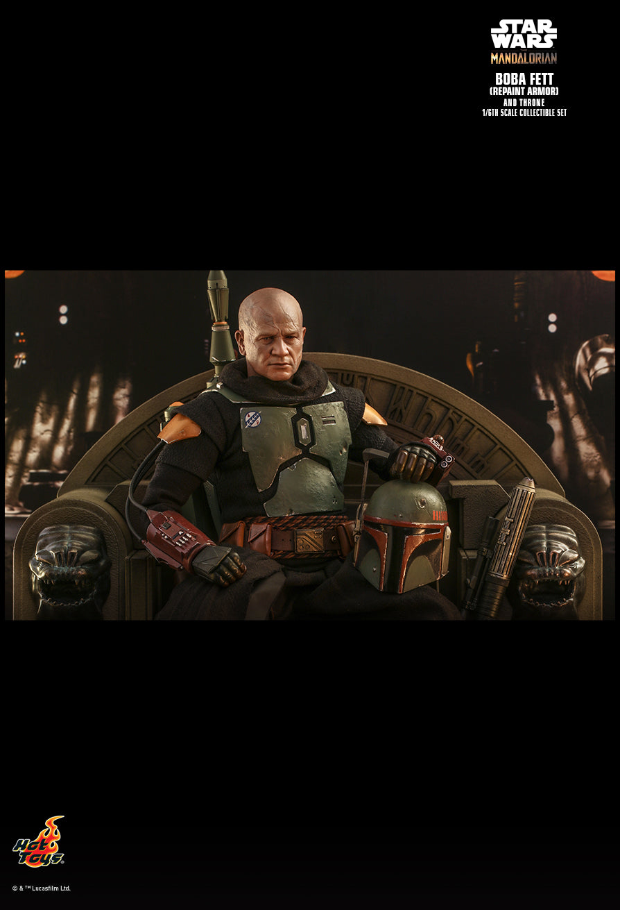 Hot Toys TMS056B - Star Wars : The Mandalorian - Boba Fett Repaint Armor Version & Throne Deluxe Version